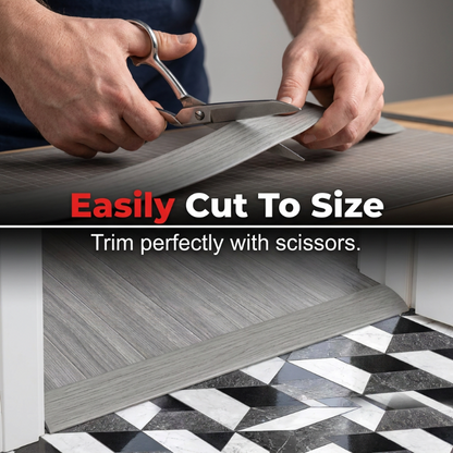 🏠 LIMITED-TIME 49% OFF! ✨ Self-Adhesive Floor Transition Strip – Flexible PVC, Peel-and-Stick, Smooth Finish 🚪