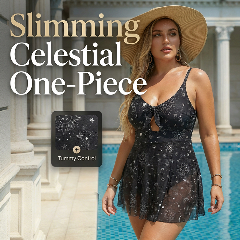 🌸 49% OFF NOW! 🌸Swimdress Starry Print Swimsuit
