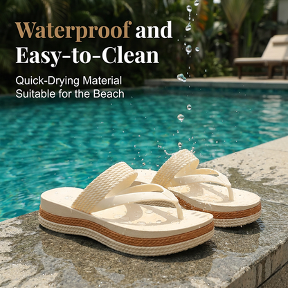 📢📢40% OFF !! ⏰Women's Woven Strap Platform Flip-Flops