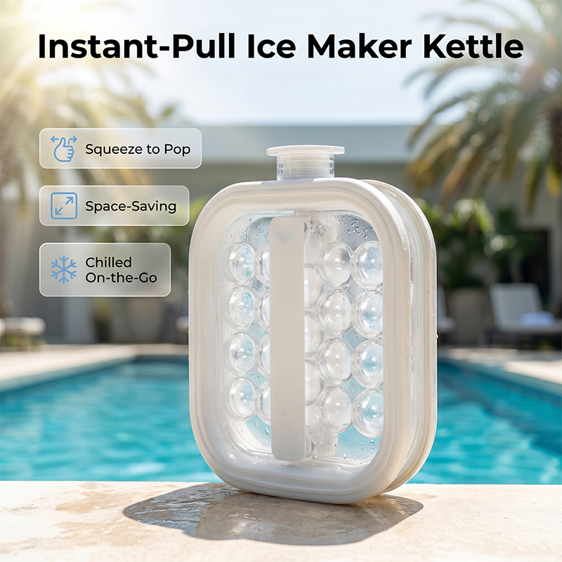 🥇Summer Hot Sale 49% OFF💦Portable Silicone Ice Ball Maker Kettle🧊