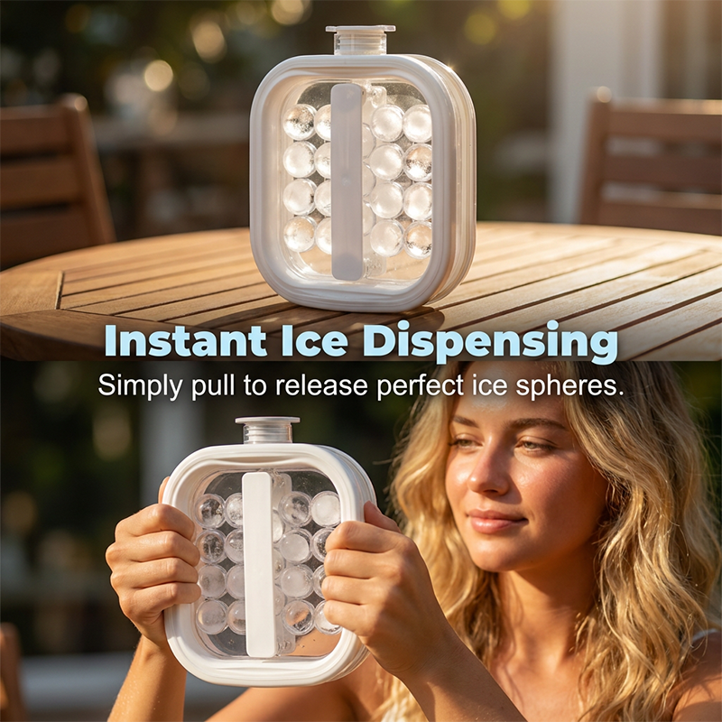 🥇Summer Hot Sale 49% OFF💦Portable Silicone Ice Ball Maker Kettle🧊