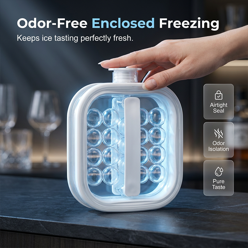 🥇Summer Hot Sale 49% OFF💦Portable Silicone Ice Ball Maker Kettle🧊