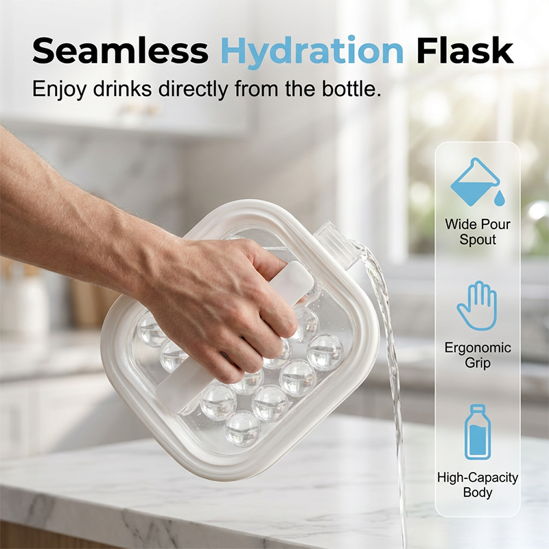🥇Summer Hot Sale 49% OFF💦Portable Silicone Ice Ball Maker Kettle🧊