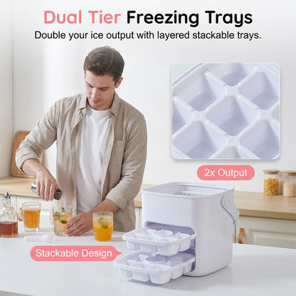 Portable Press Type Ice Bucket🧊