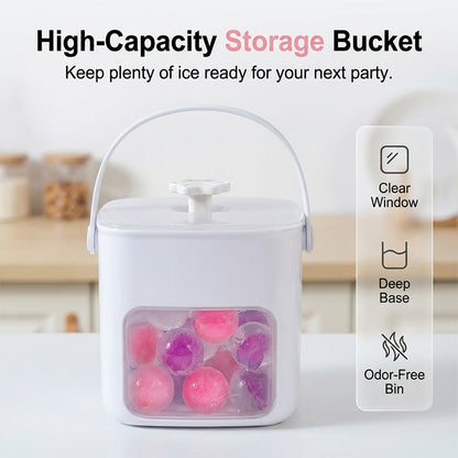 Portable Press Type Ice Bucket🧊