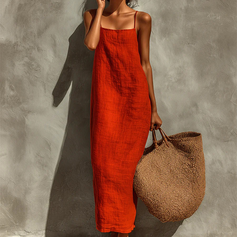 🎁2026 New Arrivals 50% OFF💥Women's Casual Solid Color Slip Dress