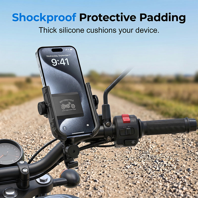 🎉 2026 Sale — Over 42,000 Sold! 🚴‍♂️ Quick-Release Bike Phone Mount – SecureLock & Shockproof Padding 📱