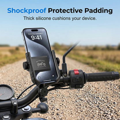 🎉 2026 Sale — Over 42,000 Sold! 🚴‍♂️ Quick-Release Bike Phone Mount – SecureLock & Shockproof Padding 📱