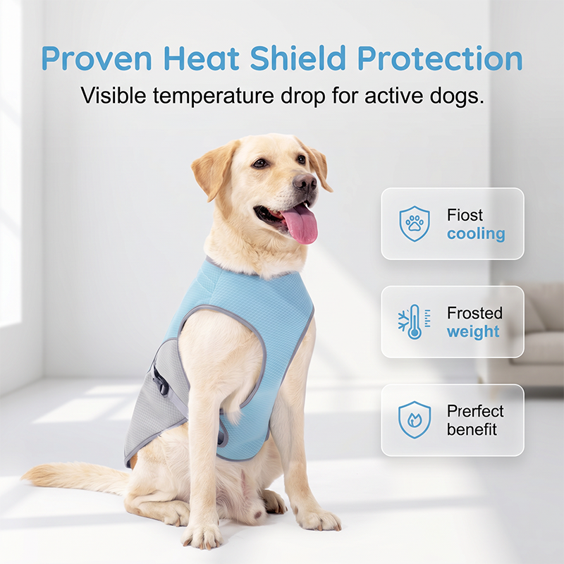 🐶 48% OFF NOW! ☀️ Dog Cooling Vest Harness – Ice-silk fabric & adjustable – Keeps your pet cool in summer – perfect for walks, beach or travel 🐾🌊✨