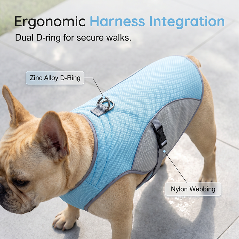 🐶 48% OFF NOW! ☀️ Dog Cooling Vest Harness – Ice-silk fabric & adjustable – Keeps your pet cool in summer – perfect for walks, beach or travel 🐾🌊✨