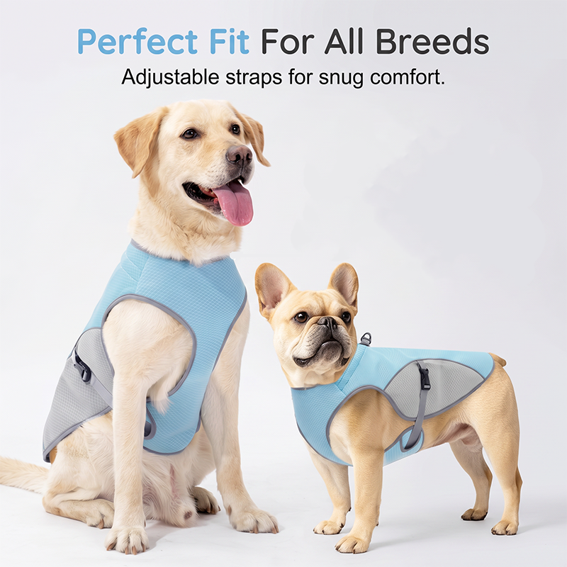 🐶 48% OFF NOW! ☀️ Dog Cooling Vest Harness – Ice-silk fabric & adjustable – Keeps your pet cool in summer – perfect for walks, beach or travel 🐾🌊✨