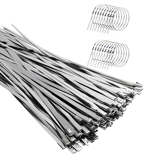 📢📢50% OFF !! ⏰Heavy-Duty Self-Locking Stainless Steel Cable Ties