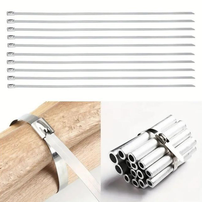 📢📢50% OFF !! ⏰Heavy-Duty Self-Locking Stainless Steel Cable Ties