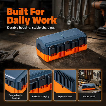 🔋Multi-Slot Lithium Battery Fast Charger