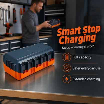 🔋Multi-Slot Lithium Battery Fast Charger