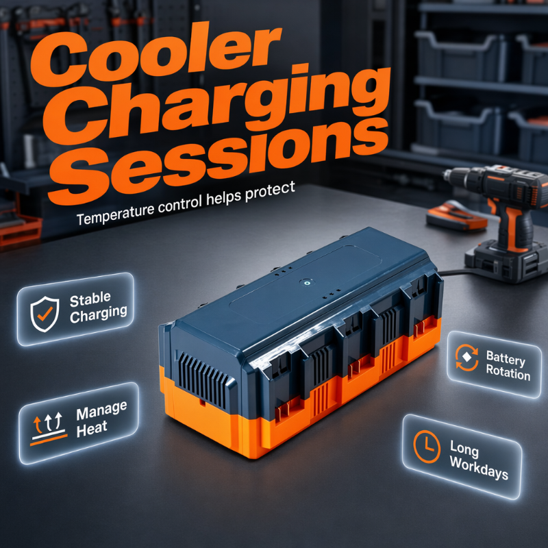 🔋Multi-Slot Lithium Battery Fast Charger