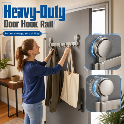 📢📢50% OFF !! ⏰Suction Cup Over Door Hook Rack