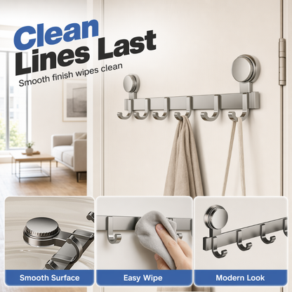 📢📢50% OFF !! ⏰Suction Cup Over Door Hook Rack