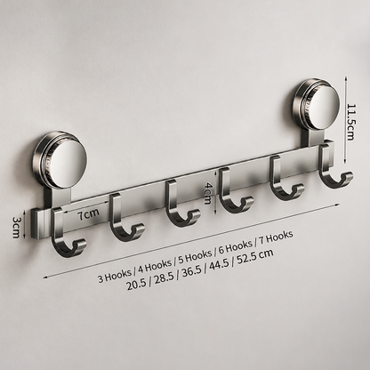 📢📢50% OFF !! ⏰Suction Cup Over Door Hook Rack