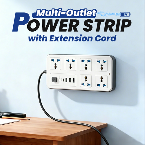 📢📢50% OFF !! ⏰Multi-Outlet Power Strip with Extension Cord