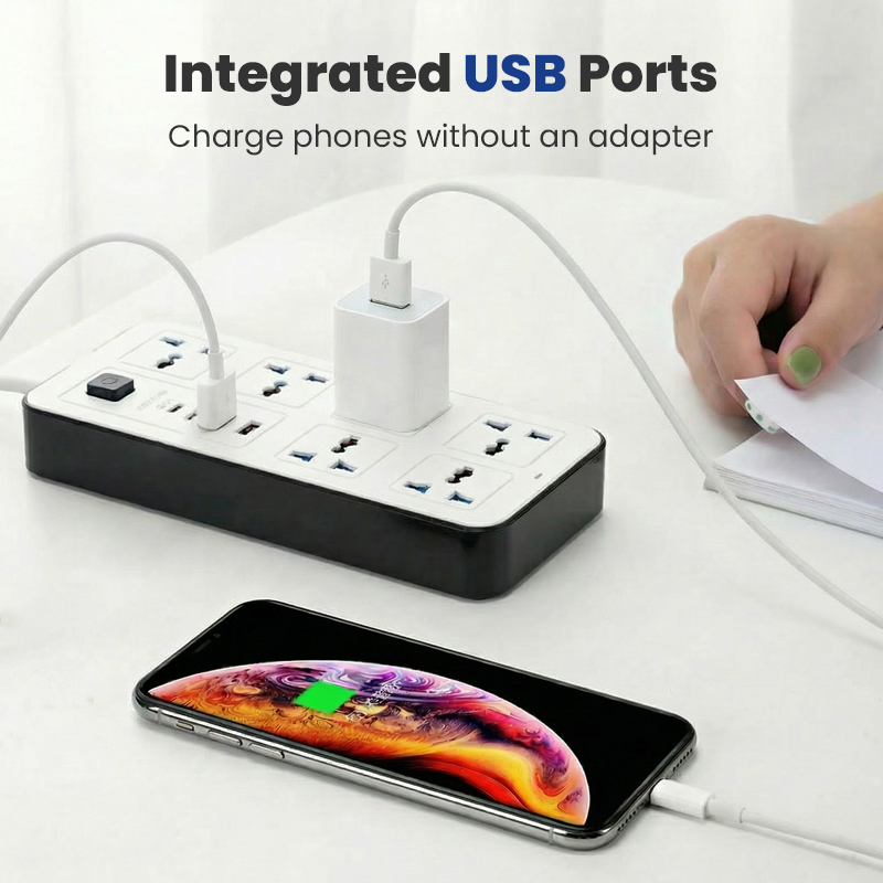 📢📢50% OFF !! ⏰Multi-Outlet Power Strip with Extension Cord