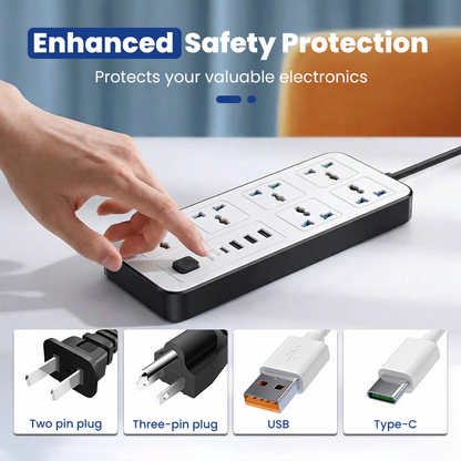 📢📢50% OFF !! ⏰Multi-Outlet Power Strip with Extension Cord