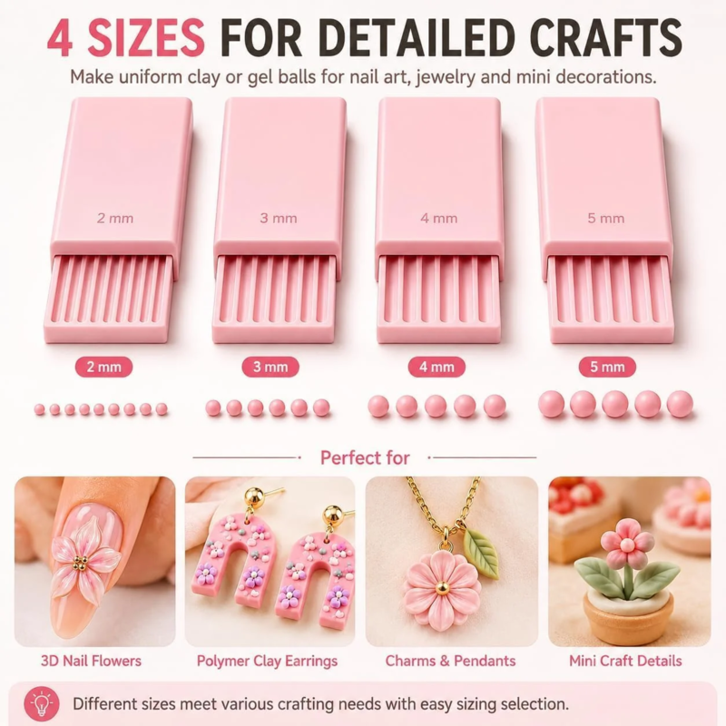 3D Printed Mini Clay Ball Maker Set