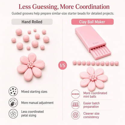 3D Printed Mini Clay Ball Maker Set