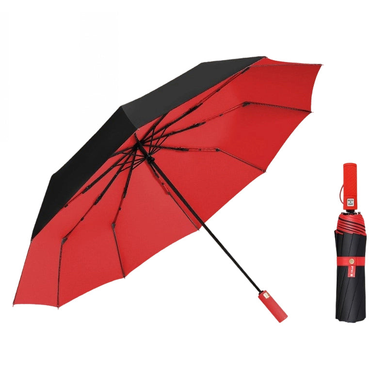 🌂 Large Automatic Umbrella – Windproof Rain & UPF 50+ Sun Protection, One-Button Open for Commuting & Outdoor Use ☀️🌧️